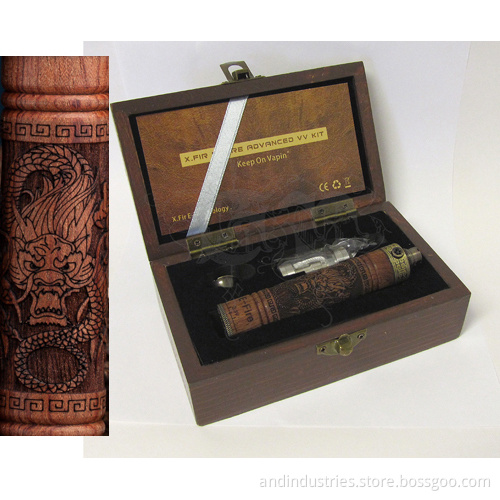 Newest Skull/Dragon Design Efire/ Xfire Wood E Cigarette Kit Vaporizer Kit